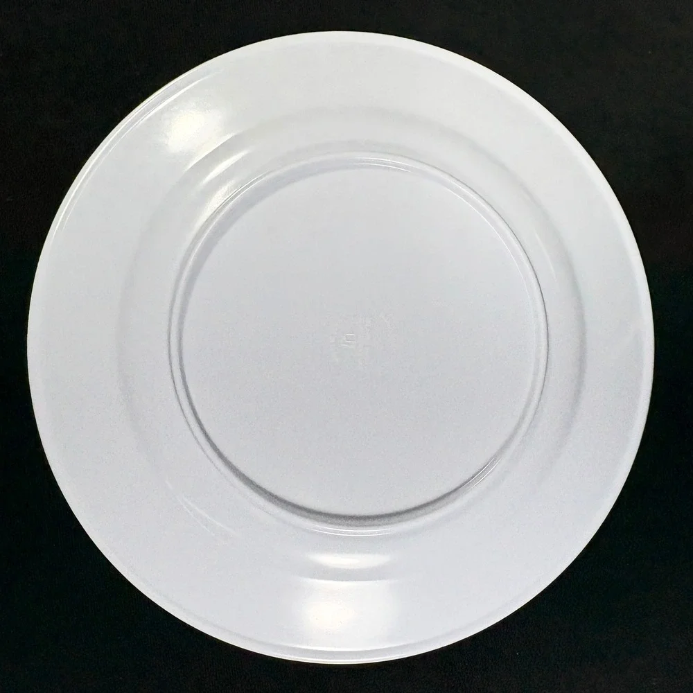 Set of 3‎ Melamine Snowman Plates Winter Holiday Christmas Dinnerware